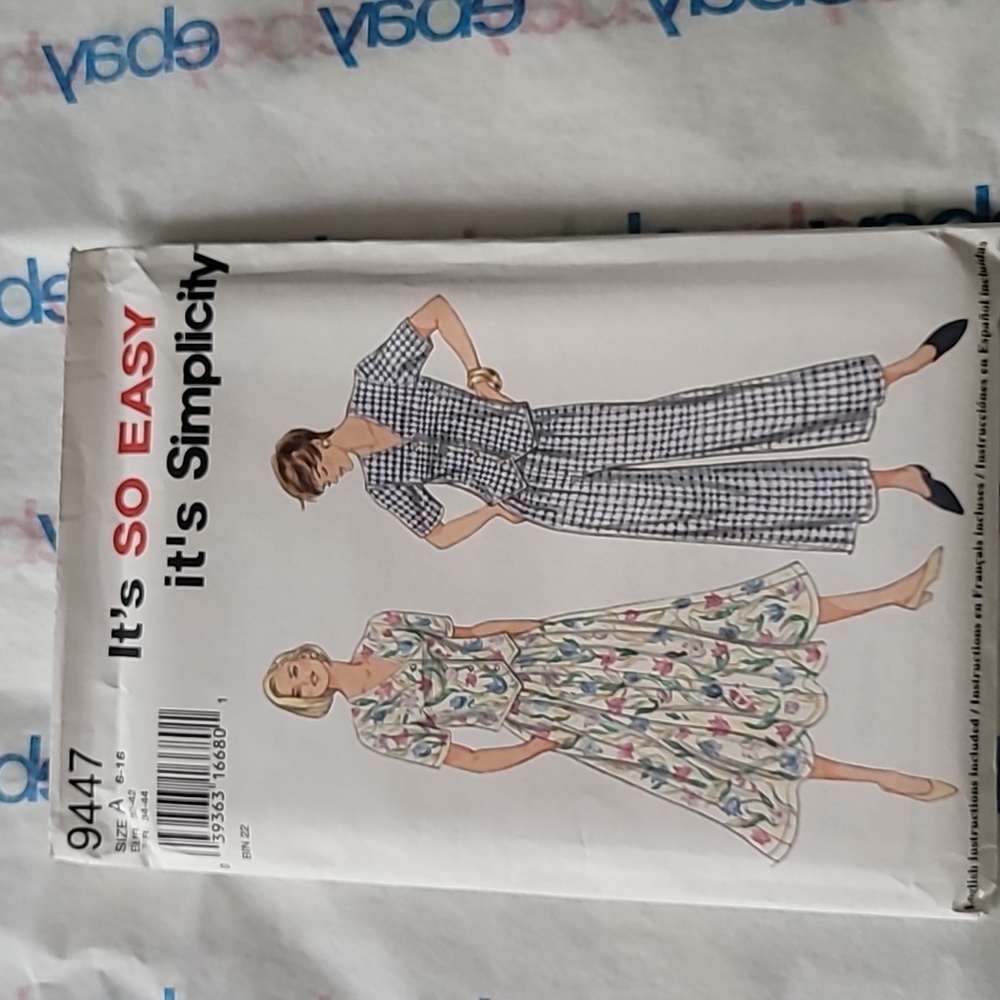 Simplicity 9447 Misses Pull On Pants Skirt Top Sewing Pattern Sz 6-16 19…